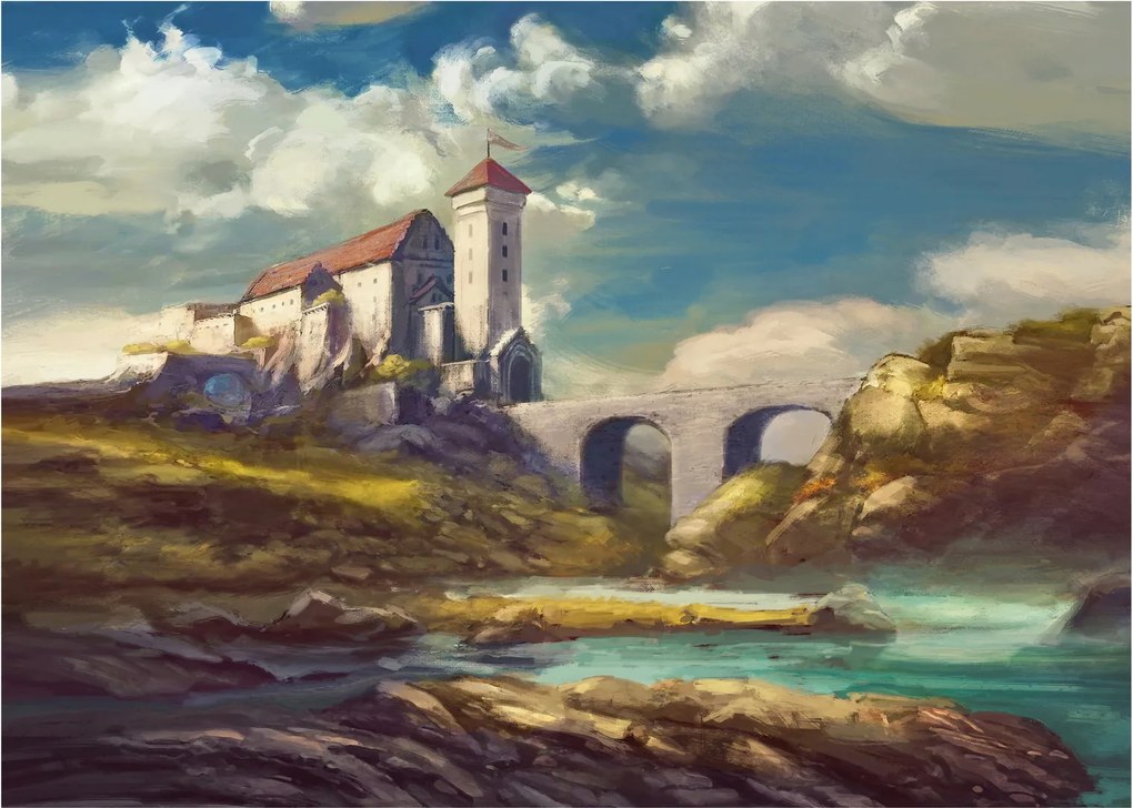 Obraz - Stredoveký hrad (70x50 cm)