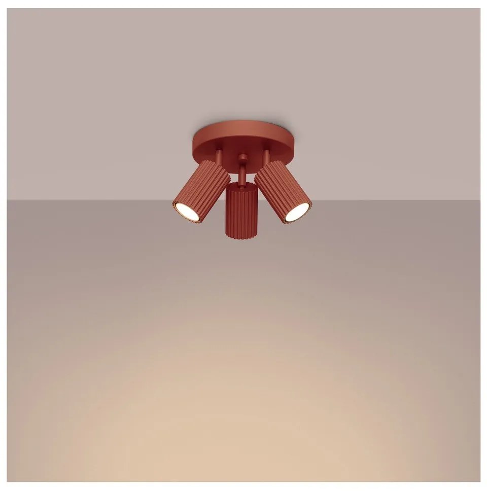 Bodové svietidlo v tehlovej farbe Gleam – Sollux