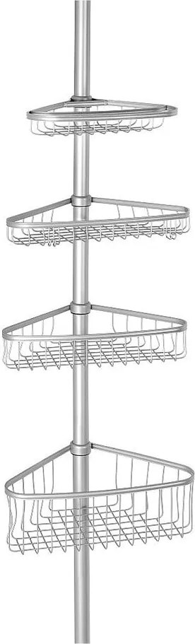 Rohová kúpeľňová teleskopická polička InterDesign York