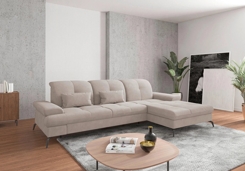 XXXLutz ROHOVÁ SEDAČKA, textil, sivobéžová Sit & More - Sedačky - 000144009001