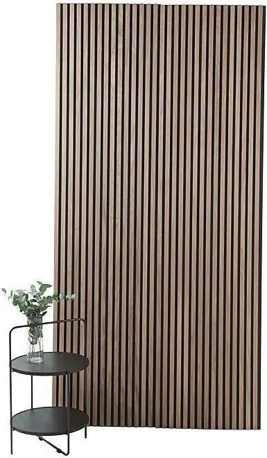 Fibrotech Akustický obkladový panel Basic, MDF, 2440 × 605 × 22 mm, vlašský orech