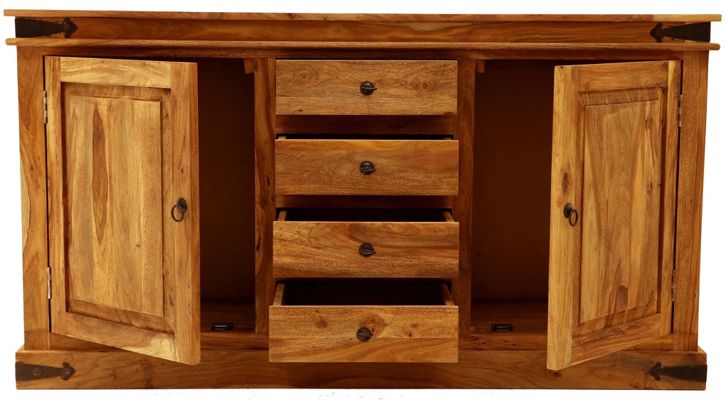 furniture-nabytek.cz - Kuchynská komoda z masívneho palisandru 160x90x45