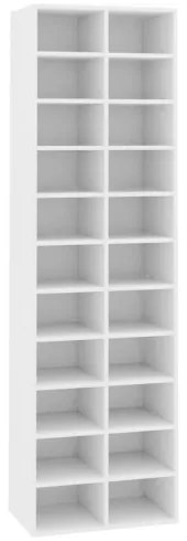 vidaXL Skrinka na topánky biela 54x34x183 cm drevotrieska-