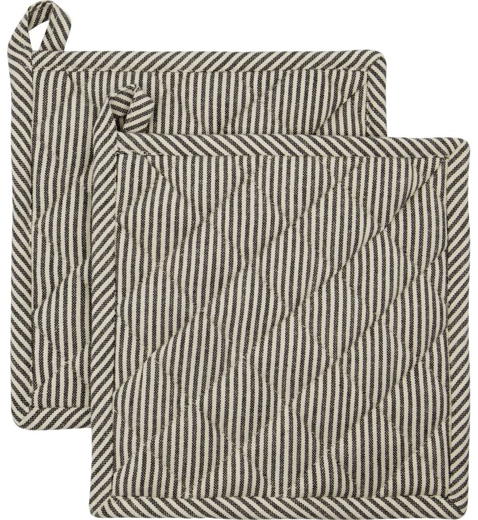 House Doctor Chňapka Chef Dark Grey – sada 2 ks