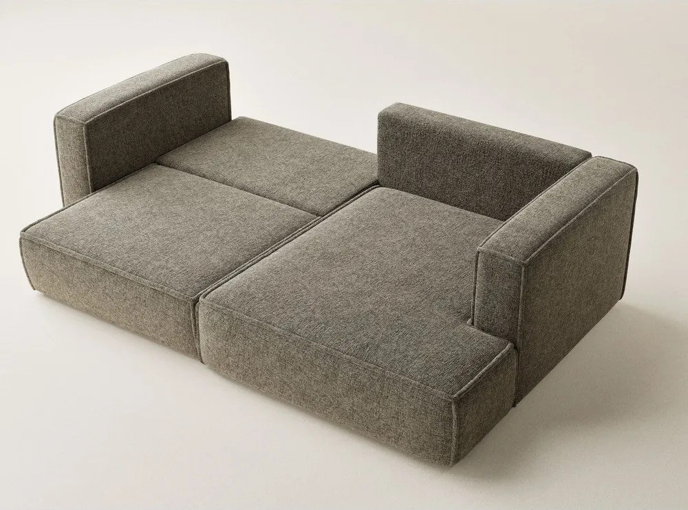 Hnedá ženilková rozkladacia/s úložným priestorom rohová pohovka (pravý roh/s leňoškou) Velto – Maison de Rêve