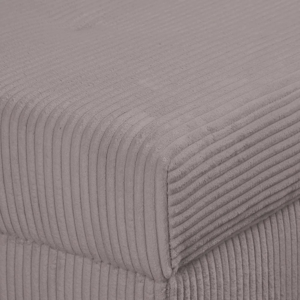 Sivý menčestrový taburet Ariella – Ropez