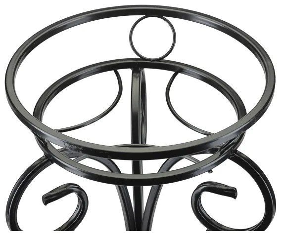 Stojan na kvety 74x34 cm čierna