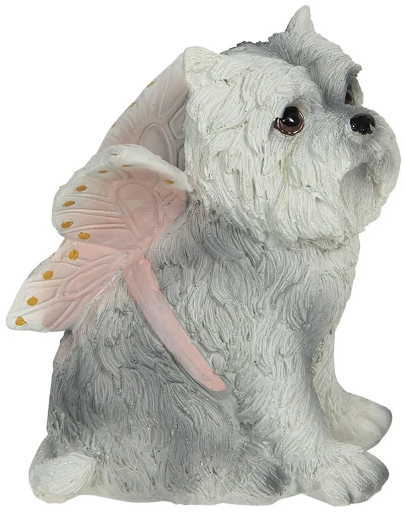 Dekorácia psa s motýlími krídlami - 11 * 10 * 13 cm