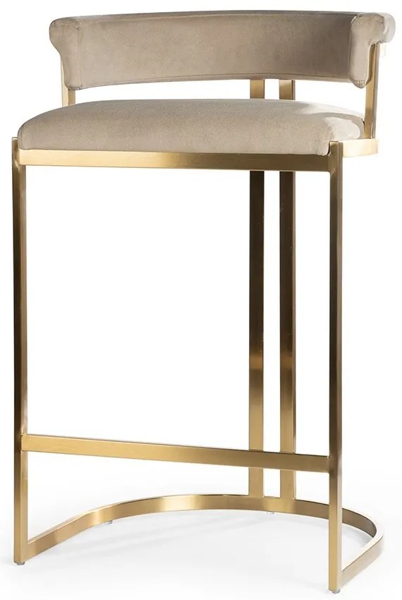 BAROVÁ STOLIČKA SUE BÉŽOVÁ + ZLATÁ