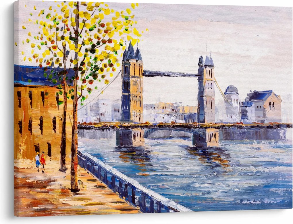 Obraz - Maľba mesta (70x50 cm)