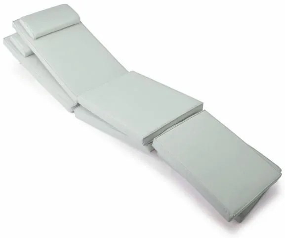 Divero FLORENTINE 47380 Sada 2 ks polstrovanie pre záhradné lehátka - svetlo sivá
