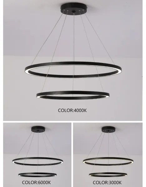 Immax NEO 07158-B80-60 - LED Stmievateľný luster FINO LED/93W/230V Tuya čierna + DO