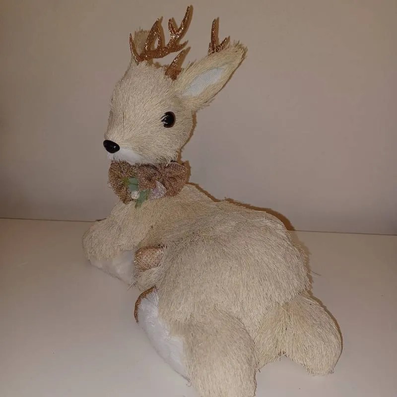 DECOLED Jelen, 30 x 15 x 26 cm, béžový