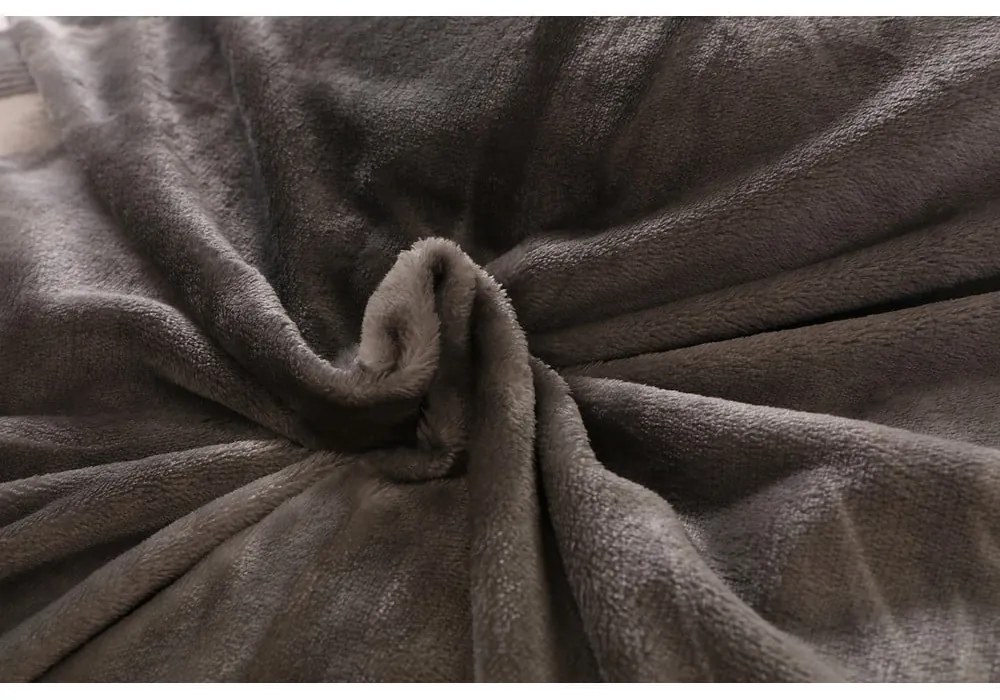 Sivé obliečky na jednolôžko z mikroplyšu 140x200 cm – My House