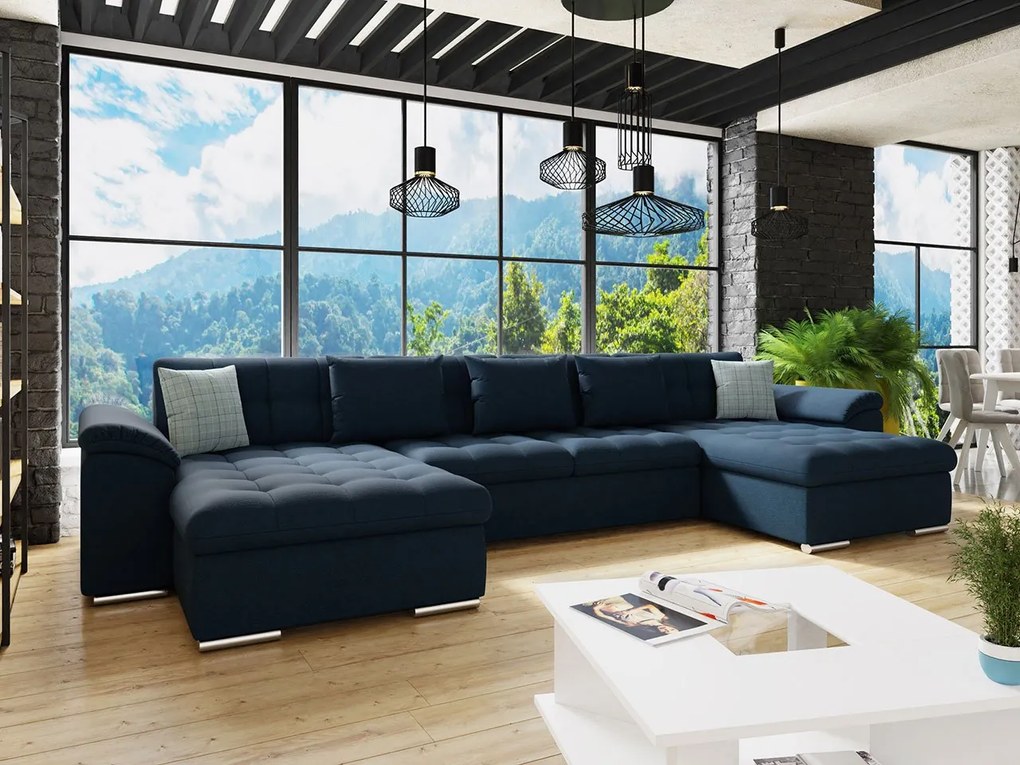 Rohová sedacia súprava Wicenza, Dostupné poťahy: Uttario Velvet 2955 + Uttario Velvet 2955 + Uttario Velvet 2979