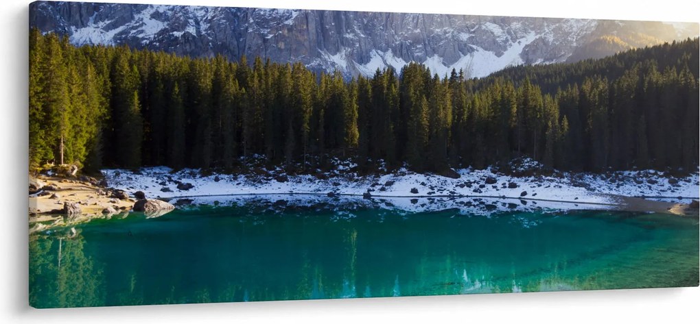 Obraz - Jazero Karersee (120x50 cm)