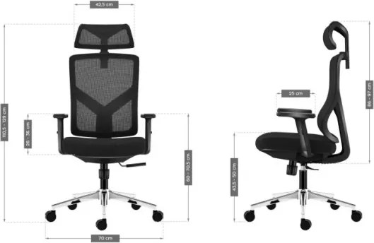 Kancelárska stolička Manager 3.3 Black