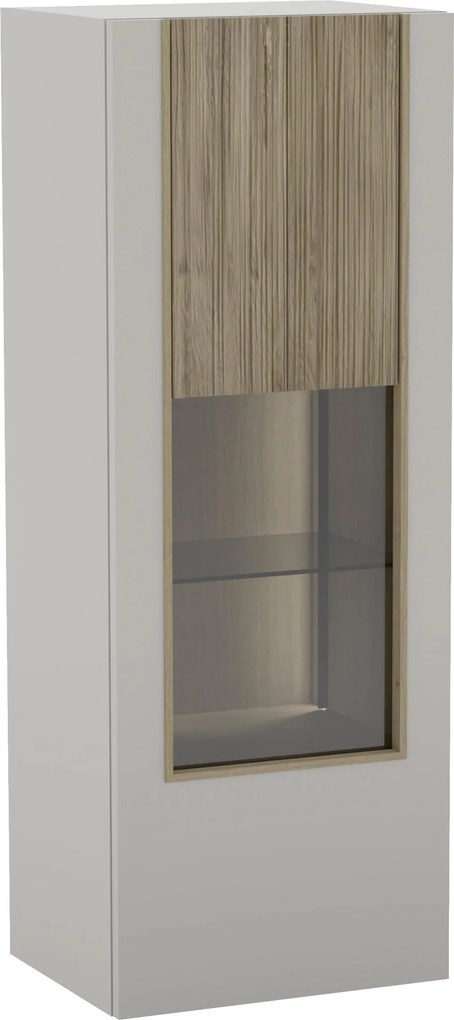XXXLutz ZÁVESNÁ VITRÍNA, sivá, 48/128/38 cm Voglauer - Sklenené vitríny - 000142016345