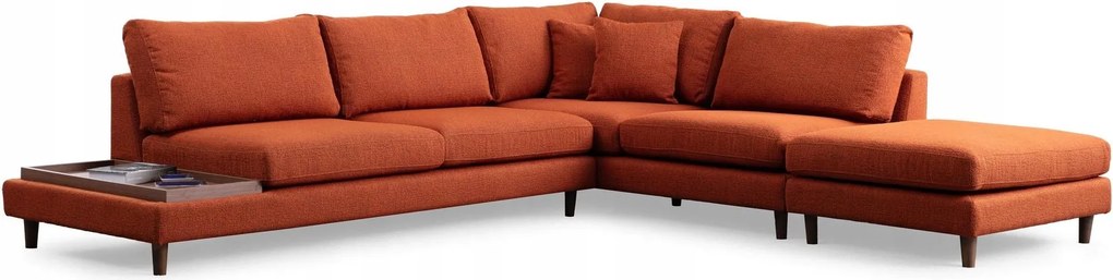 Rohová sedačka Tuleppo (oranžová orech)