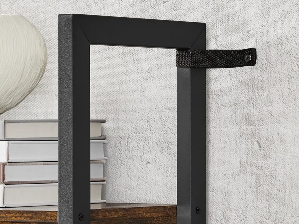 Knižnica TAYLOR 14 políc 166x158 cm, rustikálne hnedá