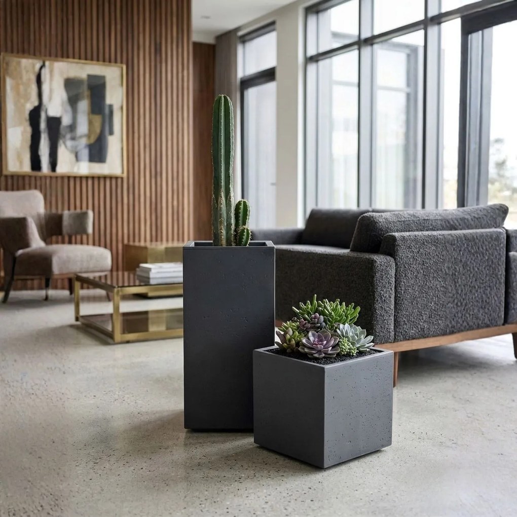 Sada 2 ks květináčů BETONIQUE 30x30/30x60 cm - výber z 4 prevedení