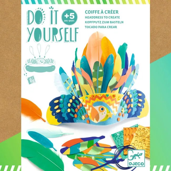 Djeco DIY Vyrob si sám Indiánska čelenka
