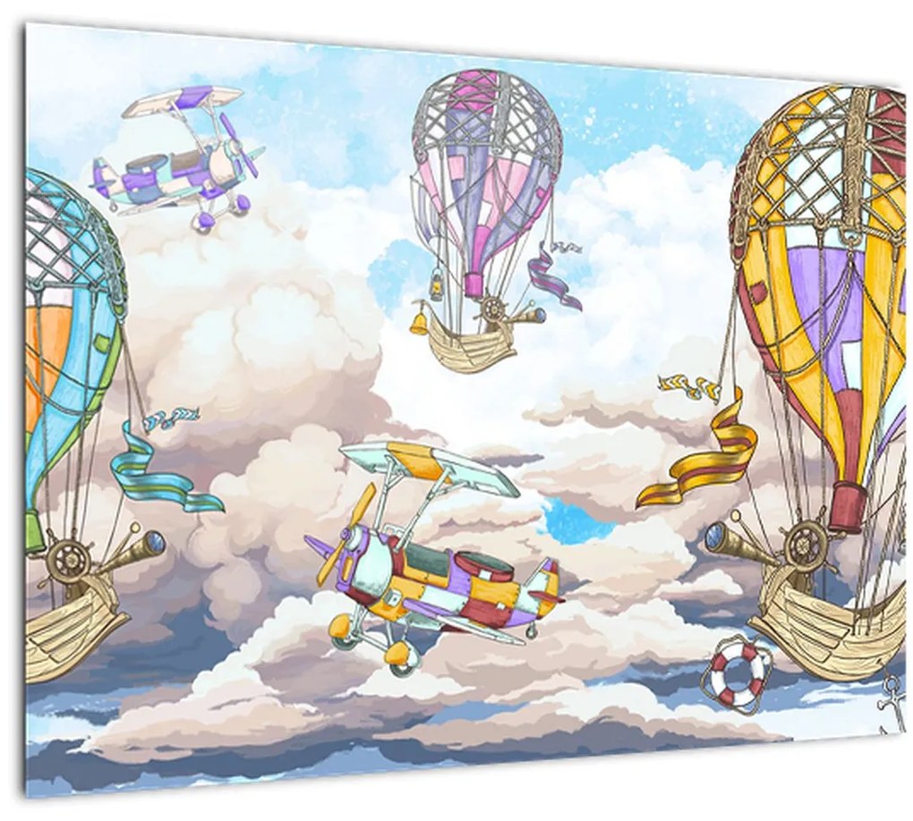 Obraz - Výprava v oblakoch (70x50 cm)