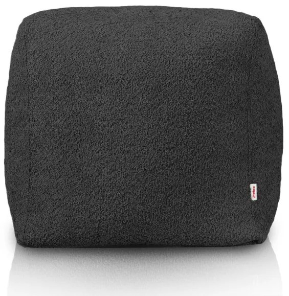 Taburetka Boucle čierna