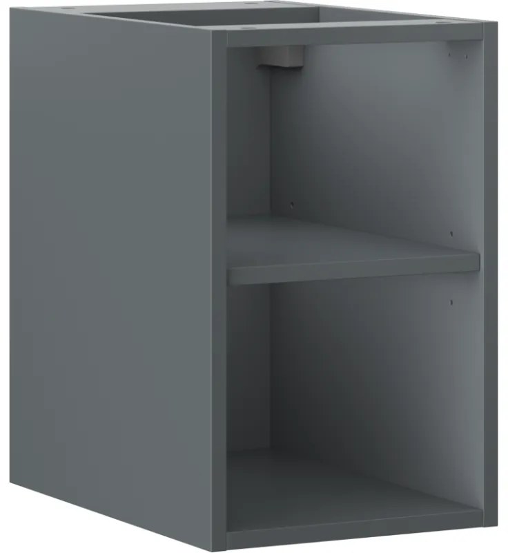Mexen Box-A, otvorená skrinka s policou 30 cm, grafitová matná, 91AX2-0300-470-0-66