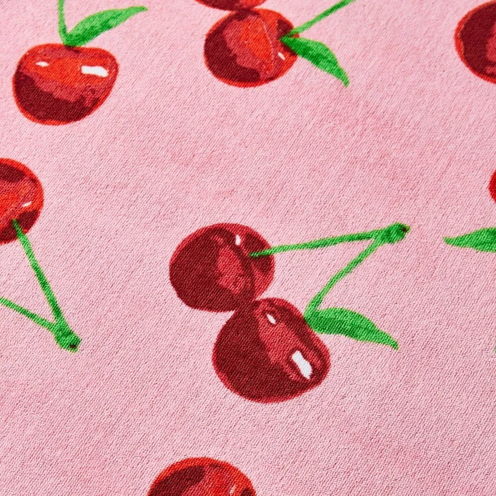 Ružová bavlnená plážová osuška 78x200 cm Cherries – Catherine Lansfield
