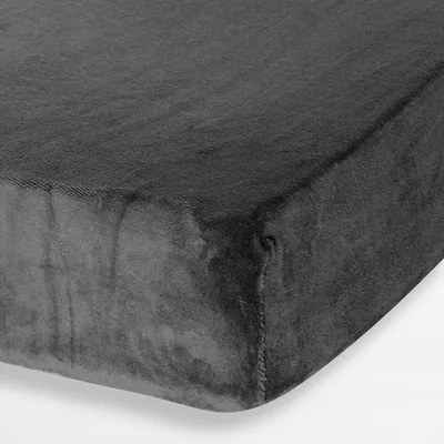 Prestieradlo v oceľovej farbe FLANO 160x200 cm