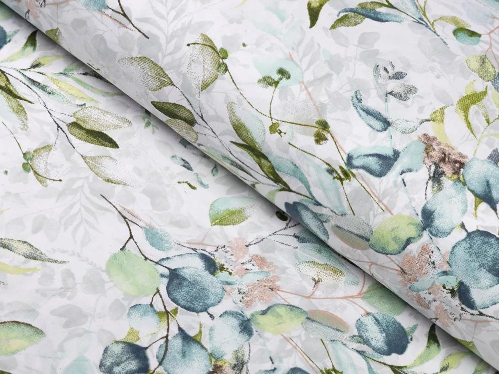 Biante Bavlnené posteľné obliečky Sandra SA-400 Mintovo-zelený eukalyptus Predĺžené 140x220 a 70x90 cm