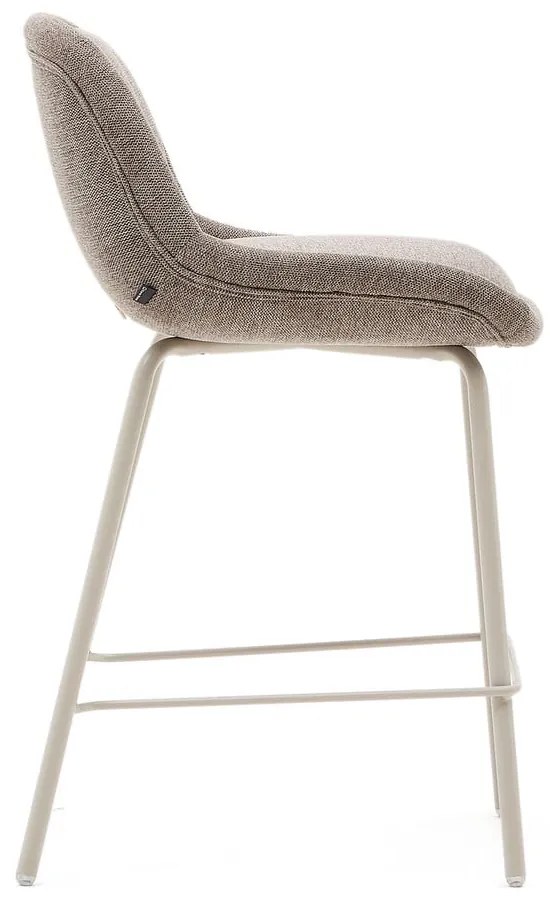 Barová stolička sivobéžová (výška sedadla 65 cm) Aimin – Kave Home