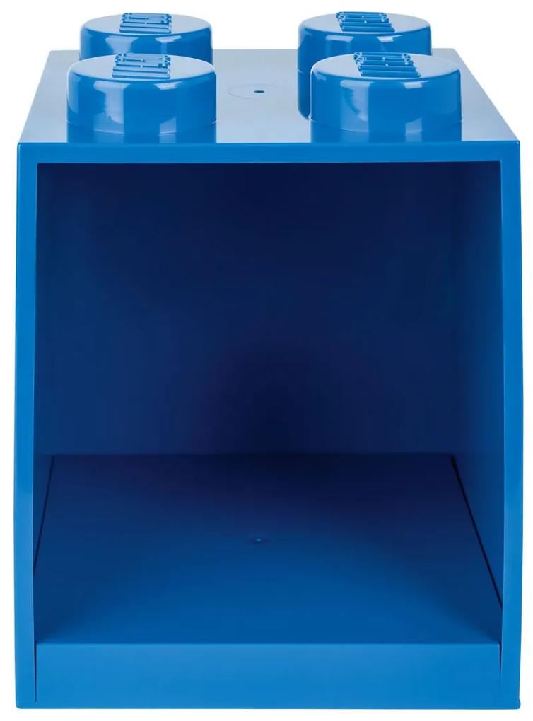 Polička v štýle LEGO kocky, 2 x 2 (modrá) (100349861)