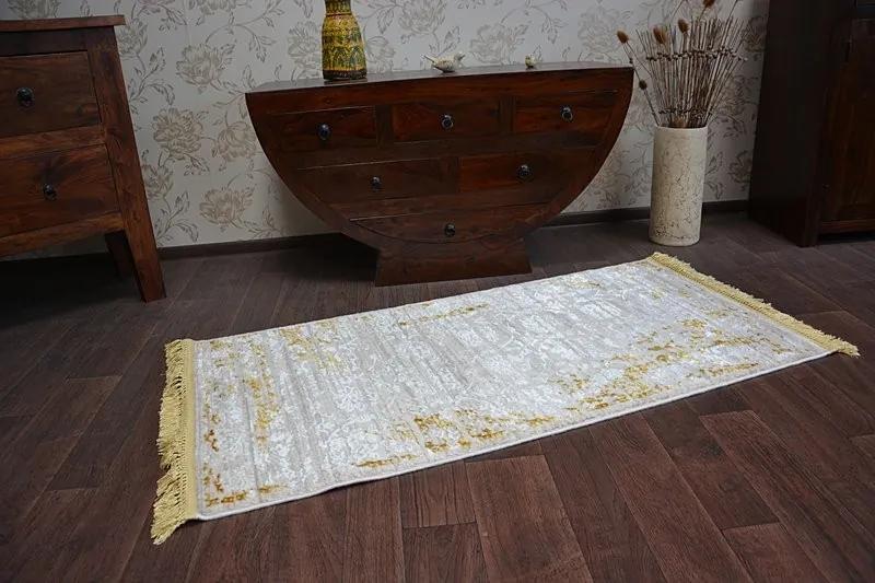 Kusový koberec MANYAS Xia hnedo-krémový