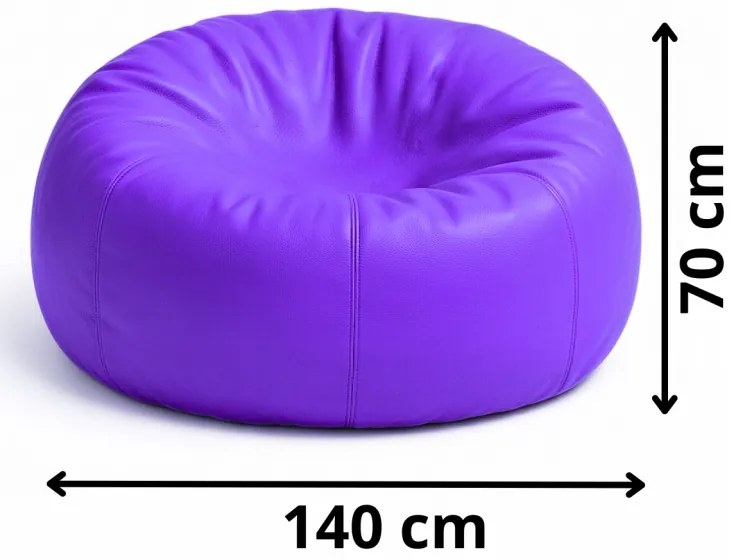 Sedací vak guľa fialová EMI