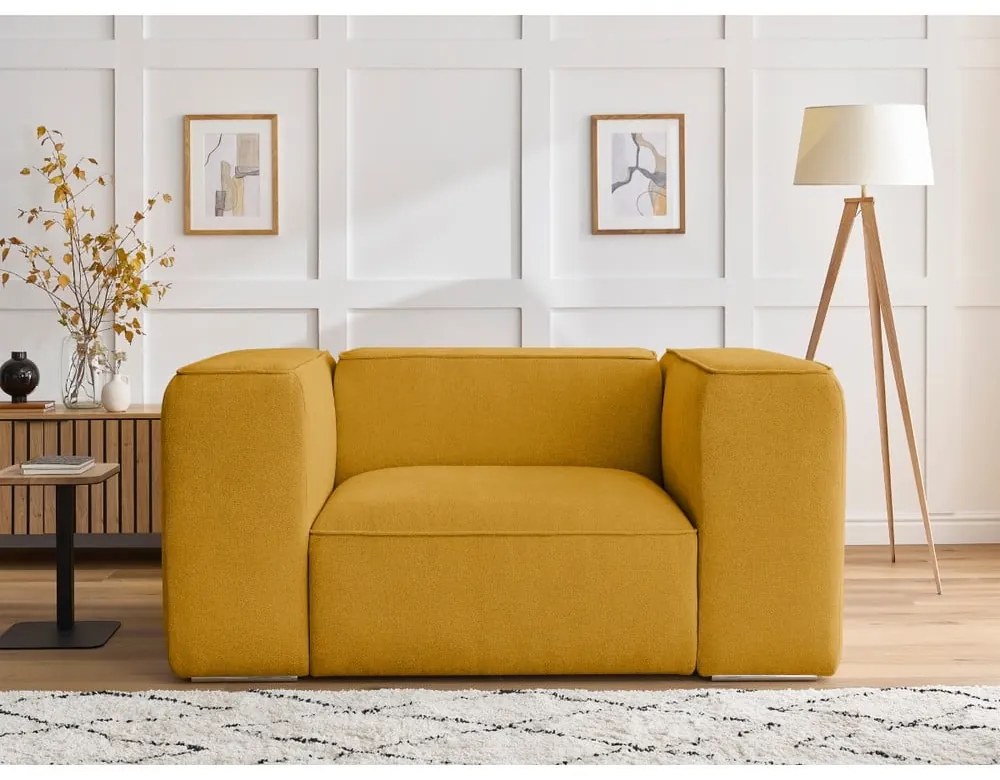 Okrovožlté kreslo Zephyr – Bobochic Paris