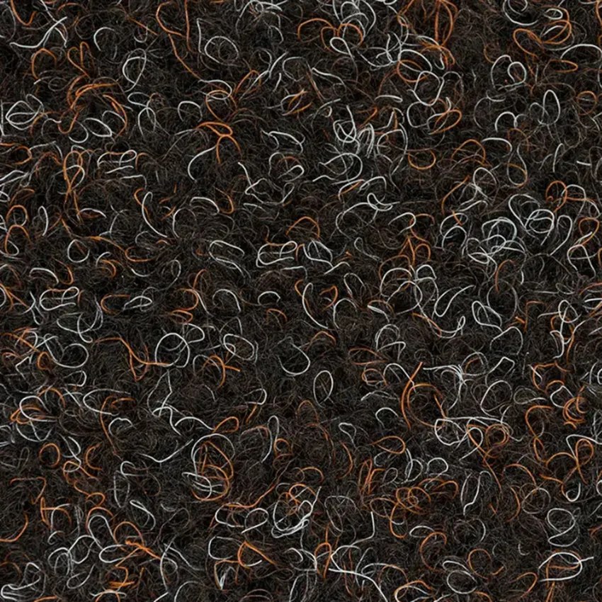 Vebe, Metrážny koberec Santana 80 hnedá s podkladom gel, záťažový, na mieru, šíře 4m, hnedá, guma (gél - protišmykový), chodba / predsieň