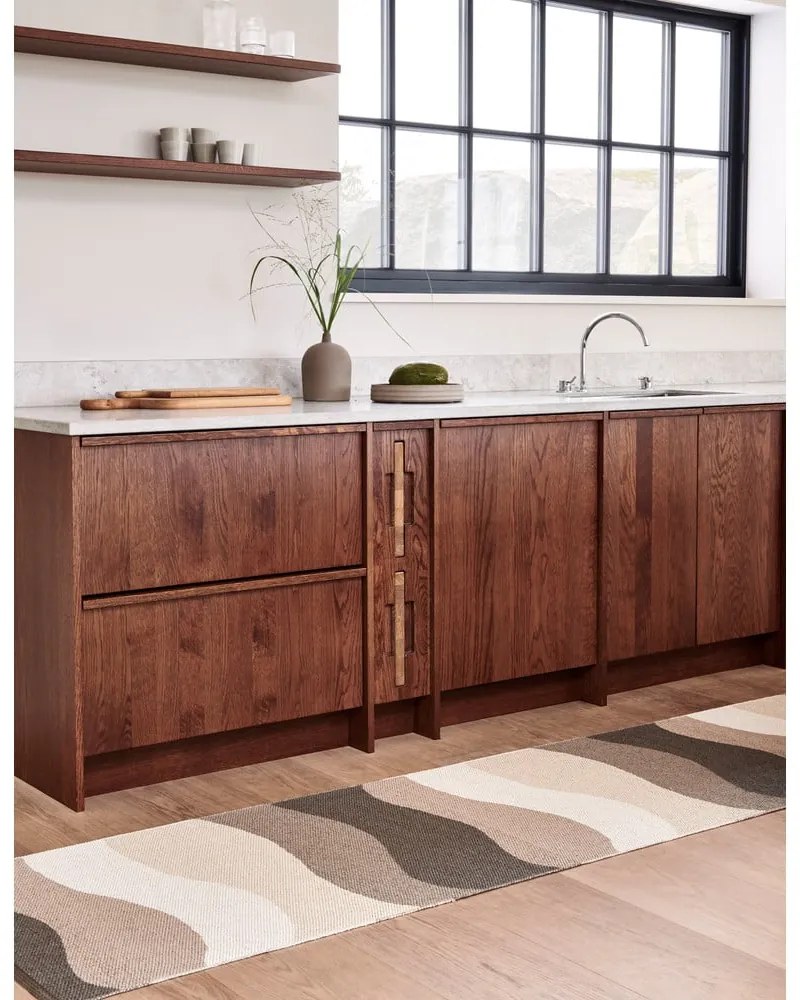 Hnedo-béžový vnútorný a vonkajší behúň 70x200 cm Urvi Earth – Pappelina