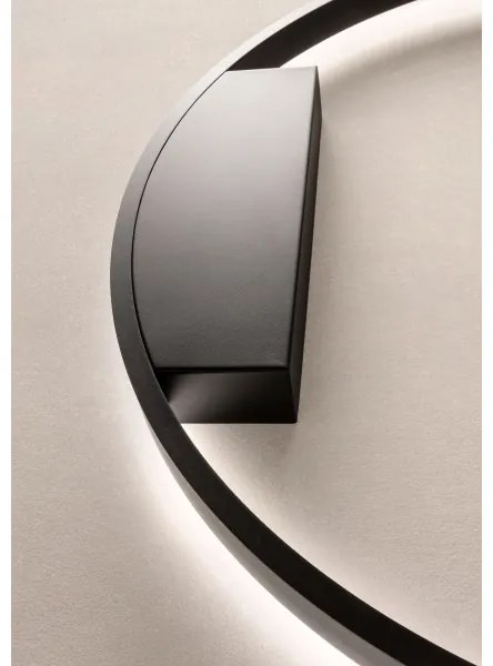 Redo 01-2819 - LED Stmievateľné nástenné svietidlo FEBE LED/24W/230V čierna