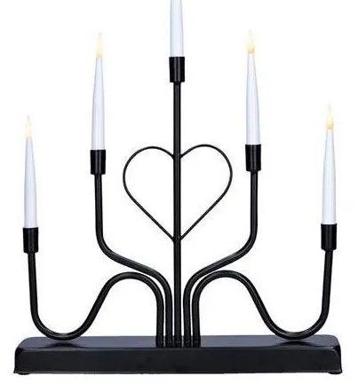 Solight 1V280 - LED vianočný svietnik 5xLED/2xAA teplá biela