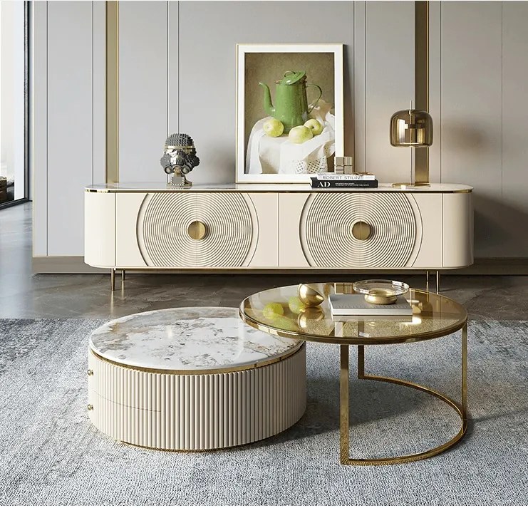 EXKLUZÍVNY TV STOLÍK LARKIN 200 cm