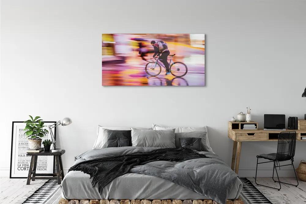 Obraz plexi Bike svetla muža 125x50 cm