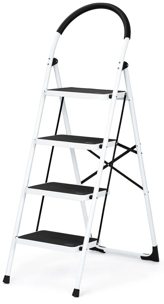 4Home Skladacie oceľové schodíky Steps, 4 stupne, 4 stupne