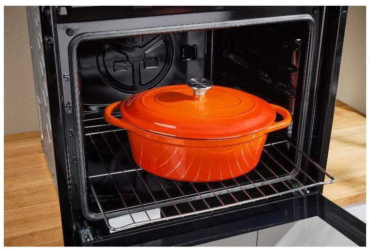 Silvercrest® Liatinový pekáč, 4,8 l (oranžová) (100393103)