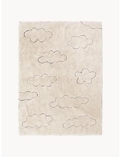 Ručne tkaný detský koberec's reliéfom Clouds