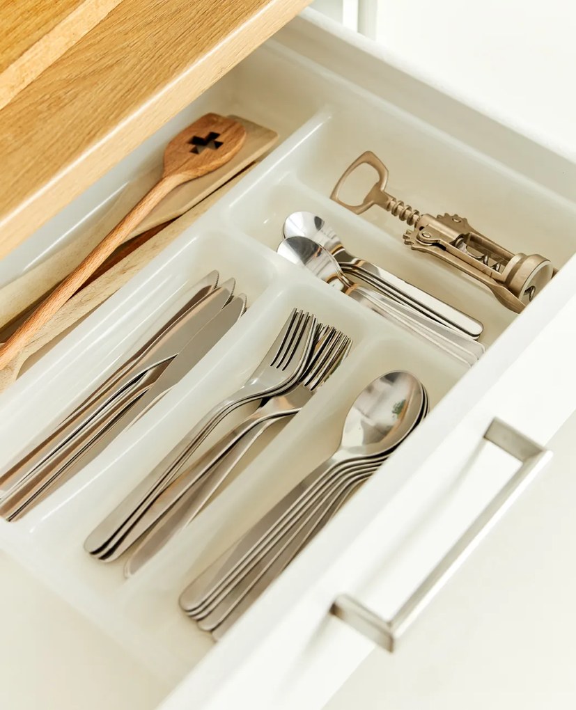 Rotho Organizér do zásuvky, do kuchyne, príborník mliečny KLASIK 32 x 40 cm