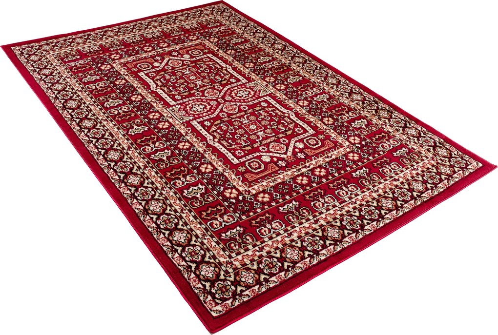 TA Koberec N634A RED EUFRAT BLX Červený Obdĺžnikový Rozmer: 200x300 cm