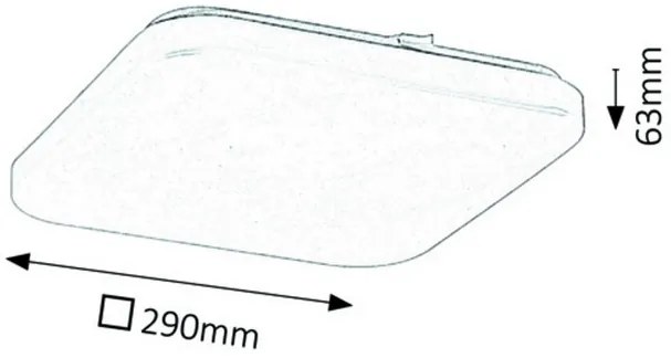 Rabalux LED stropné svietidlo Rob 1x20W | 1400lm | 3000K - biela