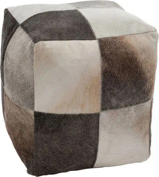 Štvorcový puf z kravskej kože - 44 * 44 * 46 cm